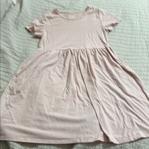 Wonder Nation Girls Light Pink Pocket Soft Play Dress Size Large 10/12